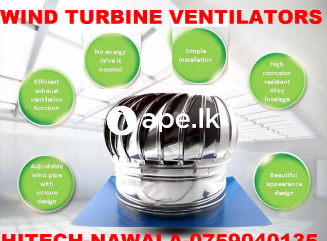 Wind turbine ventilators srilanka, roof ventilator